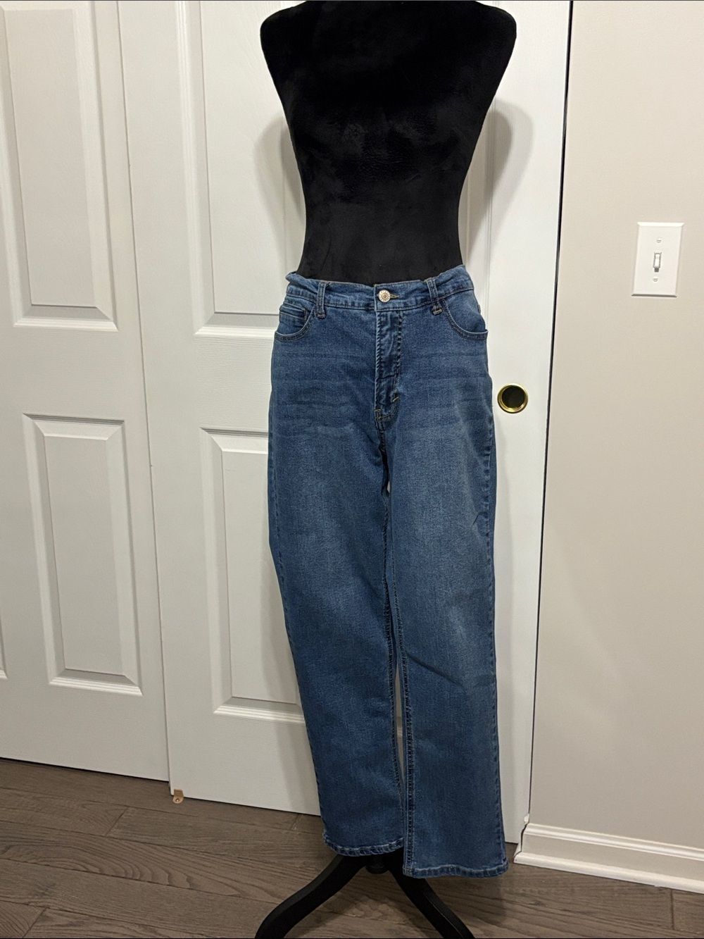 Curve Appeal Curvy Fit Skinny Blue Denim Stretch Jeans Women's Size 8/29